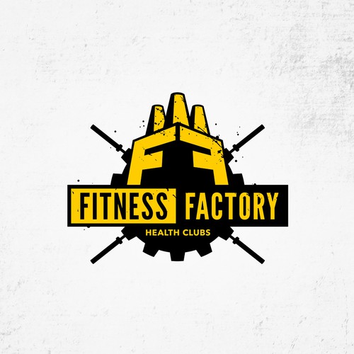 Factory design with the title 'Fitness Factory'