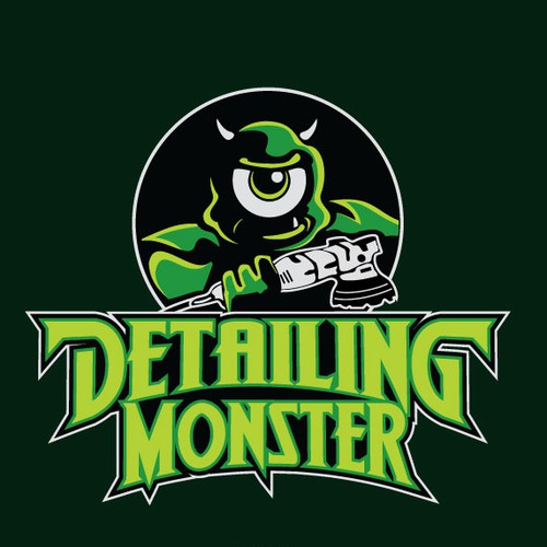 Monster logo with the title 'logo for detailing shop'
