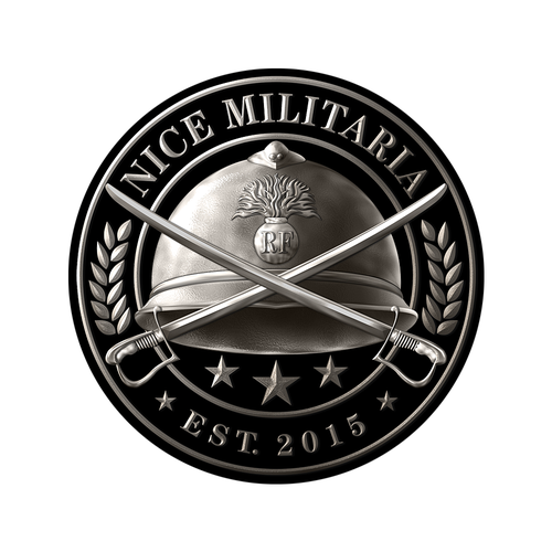 Artillery logo with the title 'Logo design for Nice Militaria'