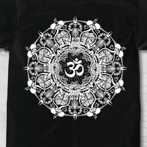 Elegant, Playful, It Company T-shirt Design for Karma Yoga Studios