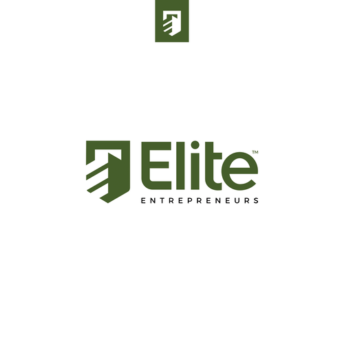 Elite logo with the title 'Logo design concept for Elite Entrepreneurs'
