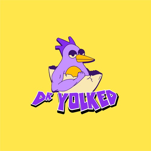 Pop culture logo with the title 'Food Logo'