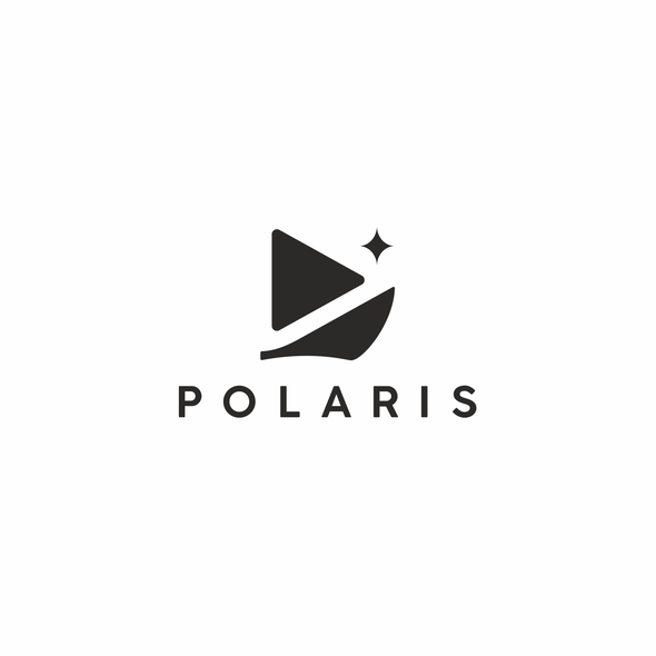 Polaris logo with the title 'Polaris logo design'