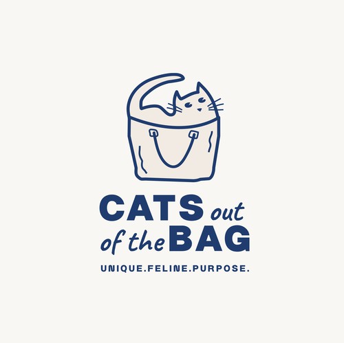 Animal logo with the title 'Cute logo design for an ecommerce retailer for cats and people who love them'