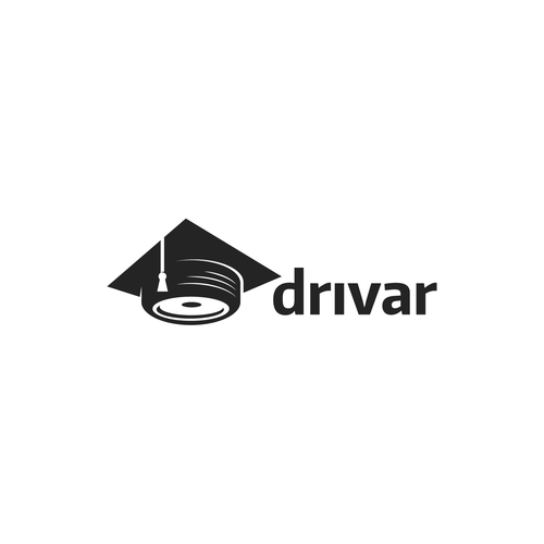 Negative space design with the title 'Drivar'