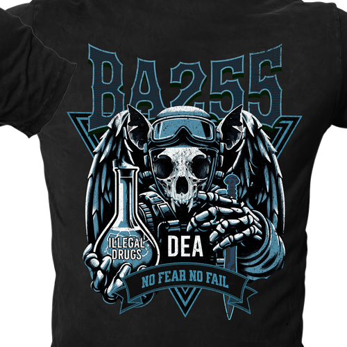 Police design with the title 'Tshirt Design for Police Army'