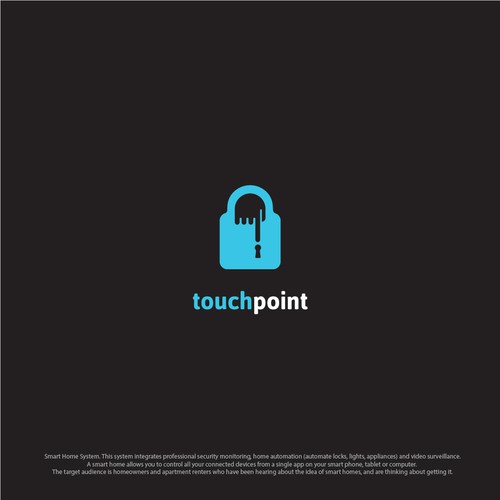 Lock logo with the title 'Logo for home secure apps'