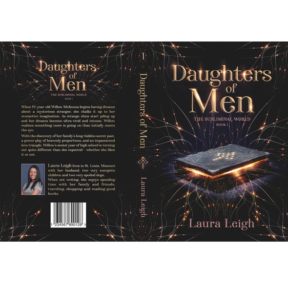 Supernatural book cover with the title ''Daughters of Men' book cover'