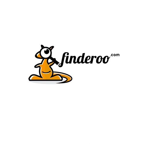 袋鼠标志，标题为“Findero”