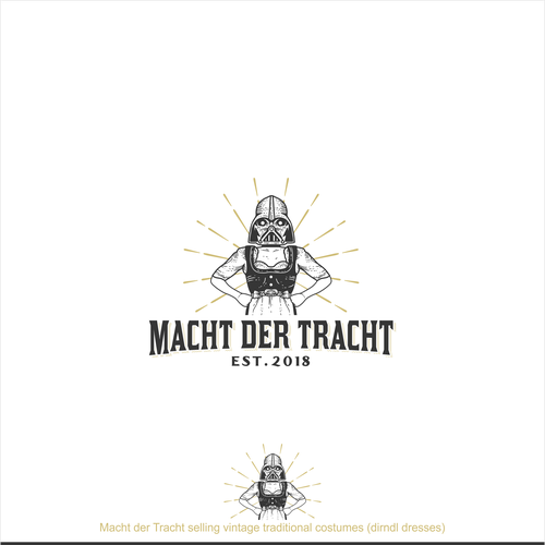 Star wars logo with the title 'Logo for Macht der Tracht'
