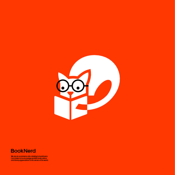 Book brand with the title 'Nerd Dog character logo'