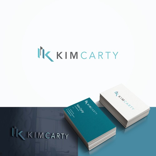 Aqua design with the title 'building & K'