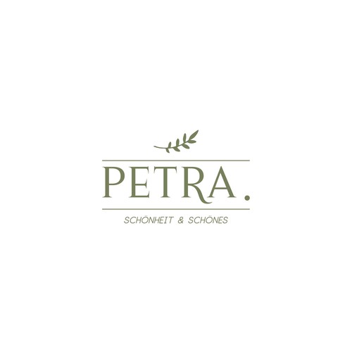 Laurel wreath logo with the title 'Organic Brand Logo 1'