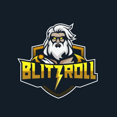 Lightning logo with the title 'Fantasy Sports Betting Logo'