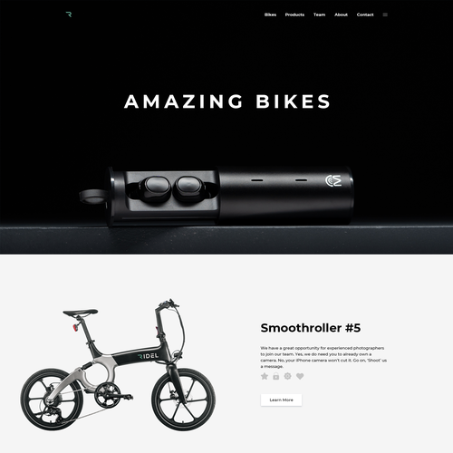 Fresh website with the title 'Modern Home Page'