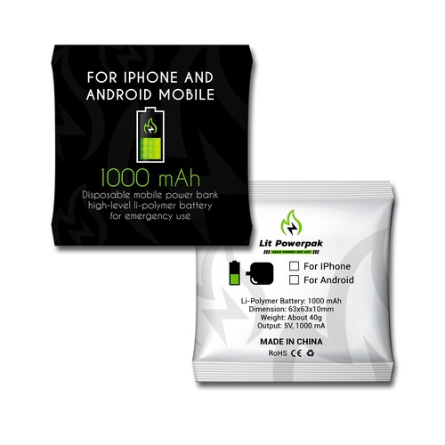 White packaging with the title 'Disposable Packing'