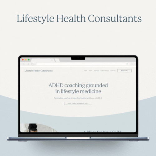 Design with the title 'Lifestyle Health Consultants'