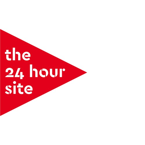Stencil design with the title 'The 24 hour site'