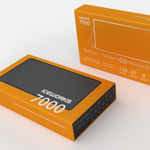 2-dimensional design with the title 'Modern packaging'