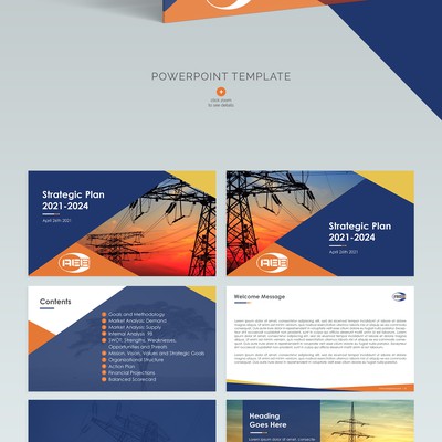 World-class PPT template of AEE Power