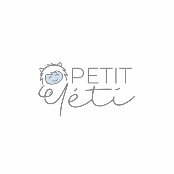 Yeti design with the title 'Cute childcare logo design'