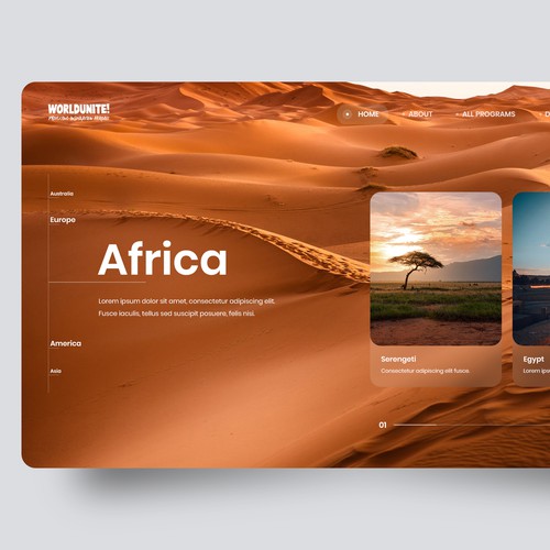 Travel agency website with the title 'Landing Page for Travel Company'