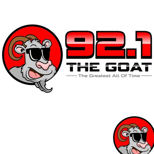 Radio station logo with the title 'The Goat'