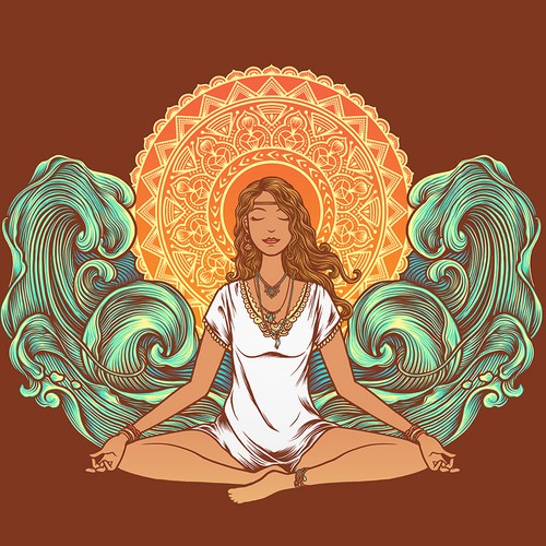 T-shirt with the title 'yoga'