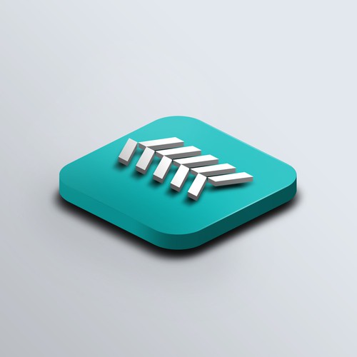 Concrete design with the title 'Logo for Mobile app and CRM'