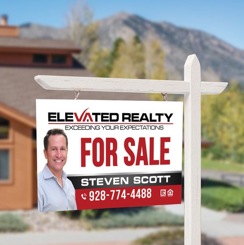 Display design with the title 'Elevated Custom Sign Design'