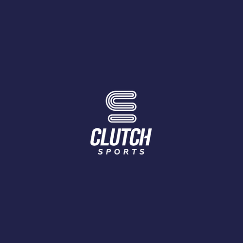 Agency logo with the title 'Clutch Sports Logo'