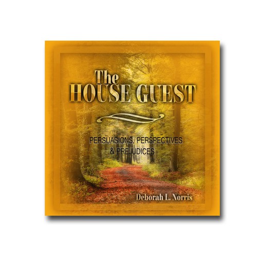 Orange book cover with the title 'The House Guest'