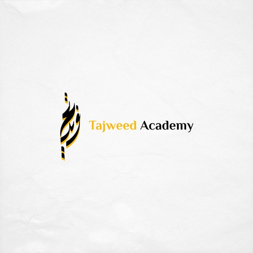 Arabic design with the title 'Tajweed Academy Logo'