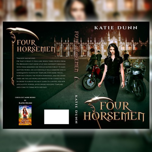 Death design with the title 'Four Horsemen By Katie Dunn'