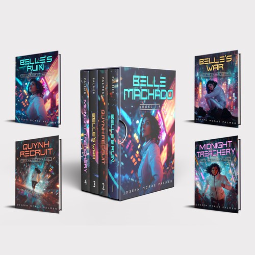 Drama book cover with the title 'Book series cover redo and boxset'