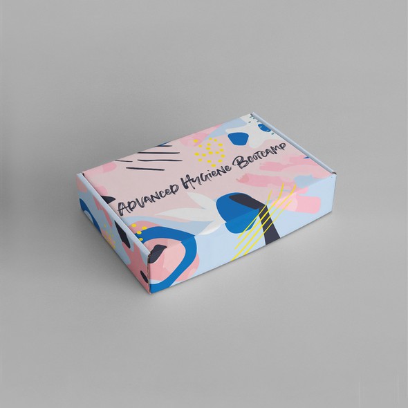 Abstract packaging with the title 'Mailing box abstract design'