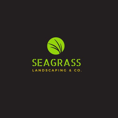 Landscape design with the title 'Logo Design for Seagrass Landscaping'
