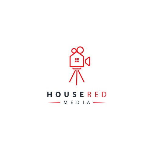 Media brand with the title 'Logo design for "House Red Media"'