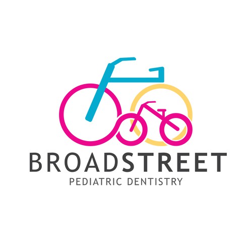 Bike brand with the title 'Modern Logo for Pediatric Dentistry'
