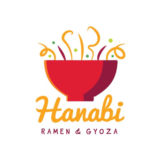 Noodle logo with the title 'Logo for Ramens Restaurant'