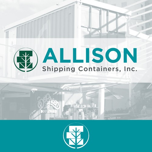 Shipping logo with the title 'Shipping Container Reusing'