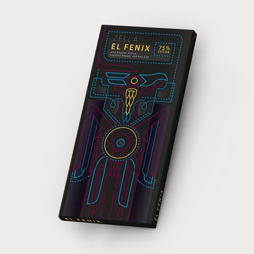 Aztec design with the title 'El Fenix'
