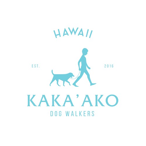Pet brand with the title 'logo concept for Kaka'ako'