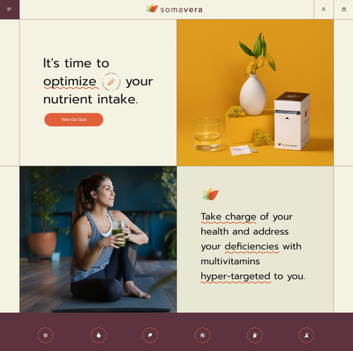 Figma design with the title 'Geometric grid wordpress theme design'
