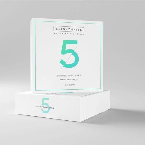 Fresh packaging with the title 'Bright White Packaging Design'