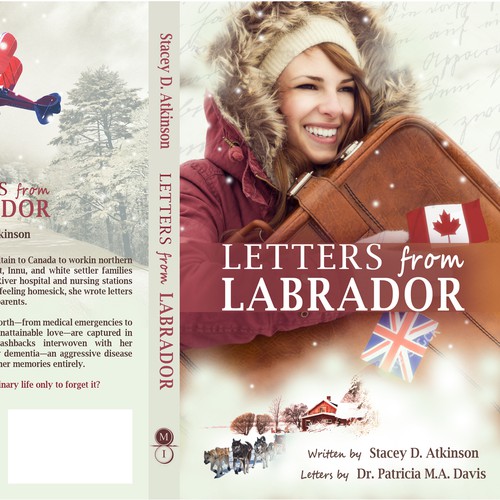 Winter book cover with the title 'Book cover'