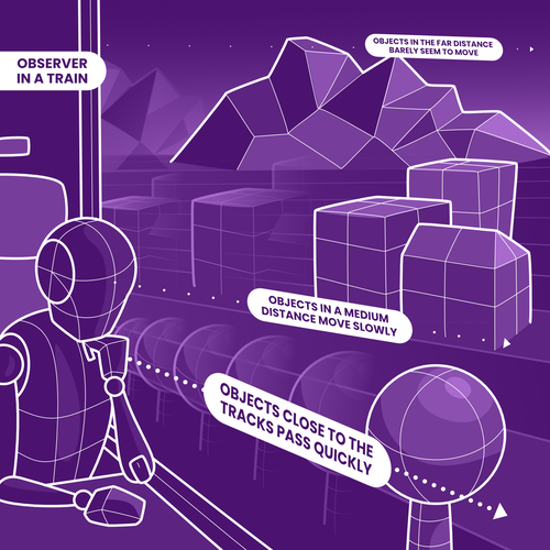 Parallax design with the title 'Infographic'