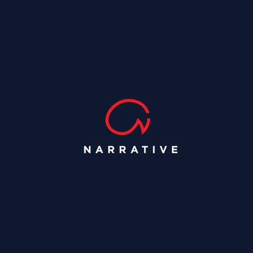Creative design logo with the title 'Narrative logo concept'