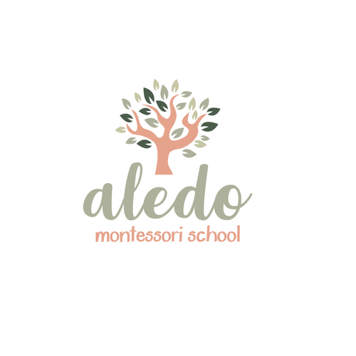 School logo with the title 'Aledo Montessori School'