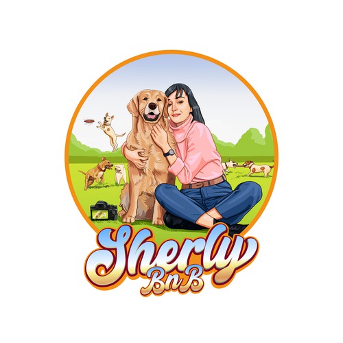 Canine design with the title 'Logo Design for canine services'